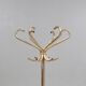 Vintage gold metal coat rack 1960
