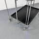 Mid-century Bauhaus Dinett foldable serving trolley from Bremshey Solingen, 1960s