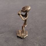 Ancient Akan weight for weighing gold in brass, in excellent condition.