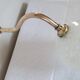 Brass and Clichy glass wall lamp