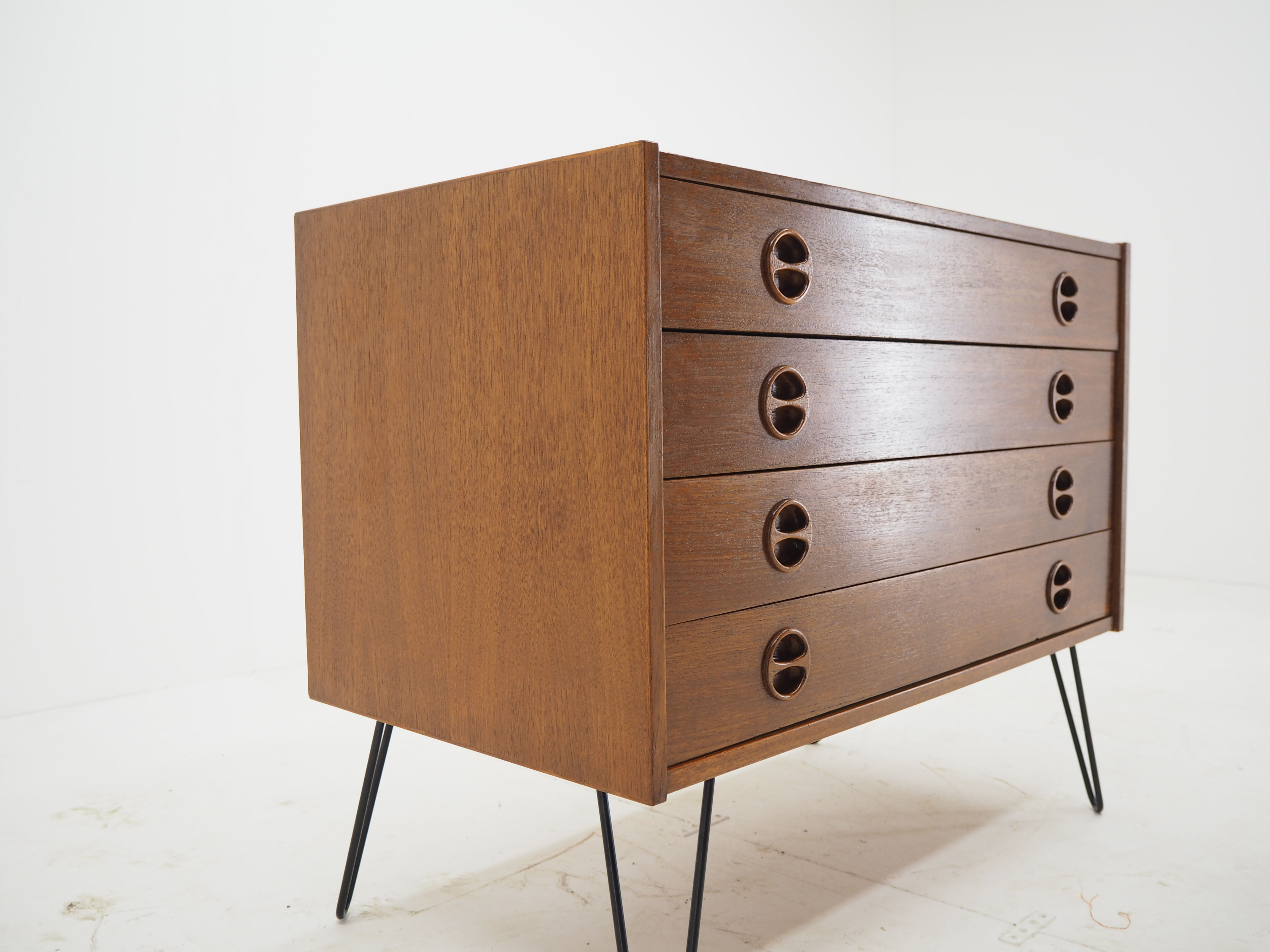 1960s Upcycled Teak Chest of Drawers, Denmark