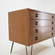 1960s Upcycled Teck Commode, Danemark