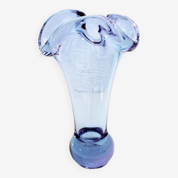 Blue Purple Murano Glass Vase