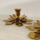Old brass candlesticks
