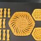 Vallauris trivets, knife holders and bottle coasters