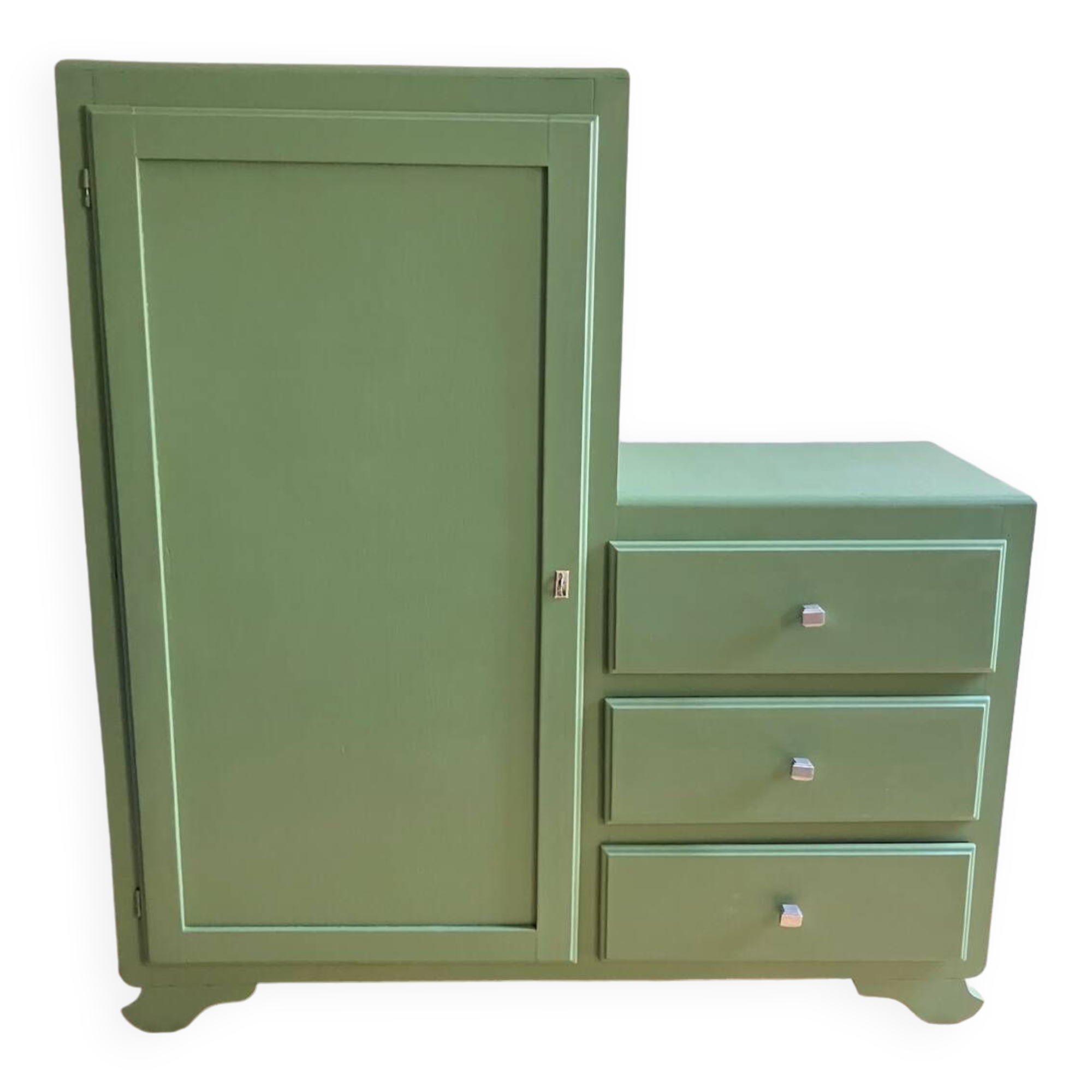 Asymmetrical art deco wardrobe