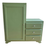 Asymmetrical art deco wardrobe