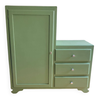 Asymmetrical art deco wardrobe
