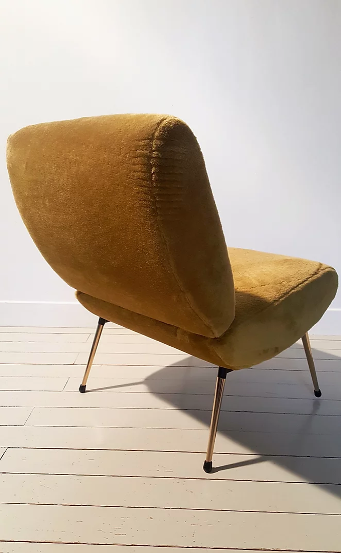 Mustard chair Pelfran model Kiss