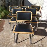 Set of 6 Cesca B32 chairs by Marcel Breuer