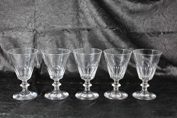 Verres Baccarat / St Louis Caton cristal debut 20eme France