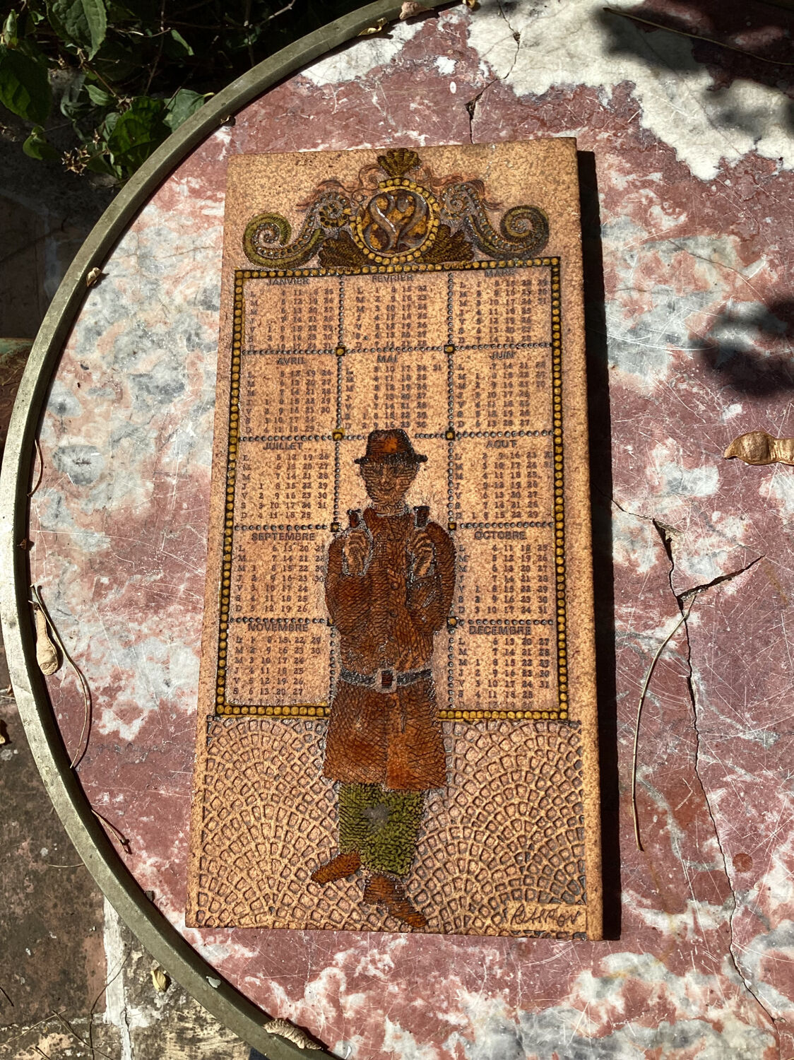 Roger Capron stoneware plaque