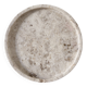 Small round tray in travertine