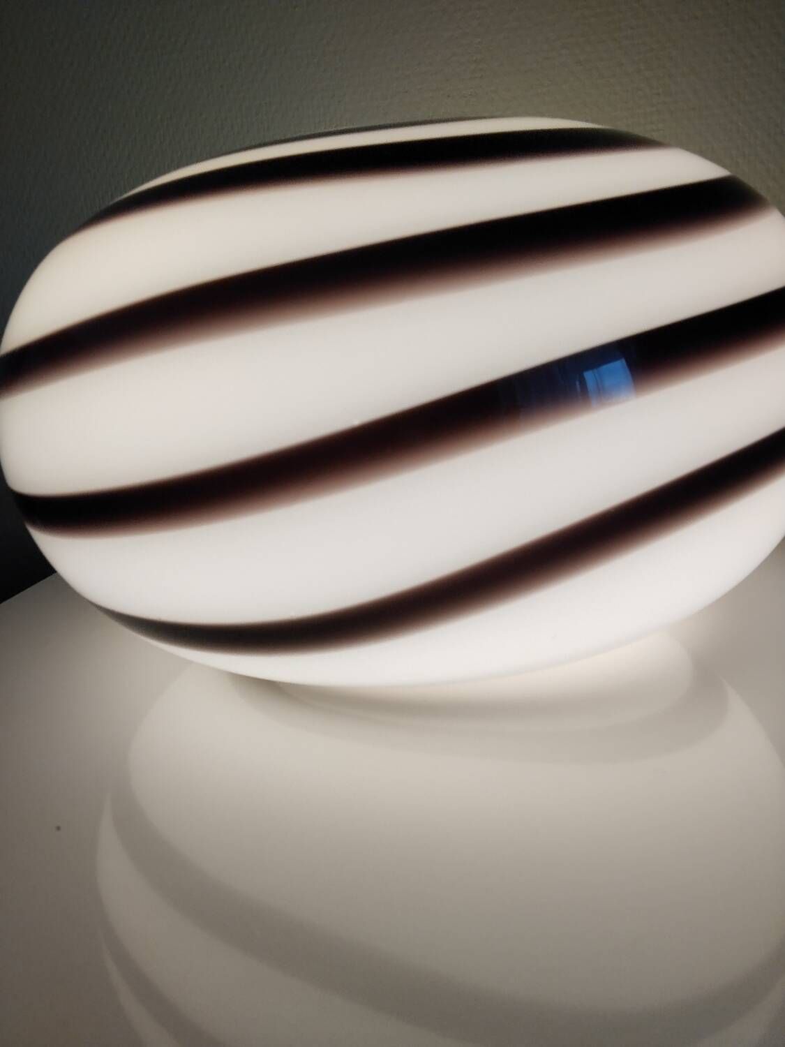 Zebra Swirl Lamp