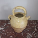 Old glazed sandstone pot