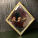 Barber mirror in diamond 31x26cm