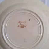 Vintage blue beige soup plates