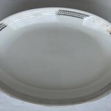 4 plats ovales en porcelaine blanche
