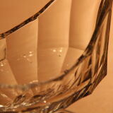 Art-deco gravy boat in molded glass