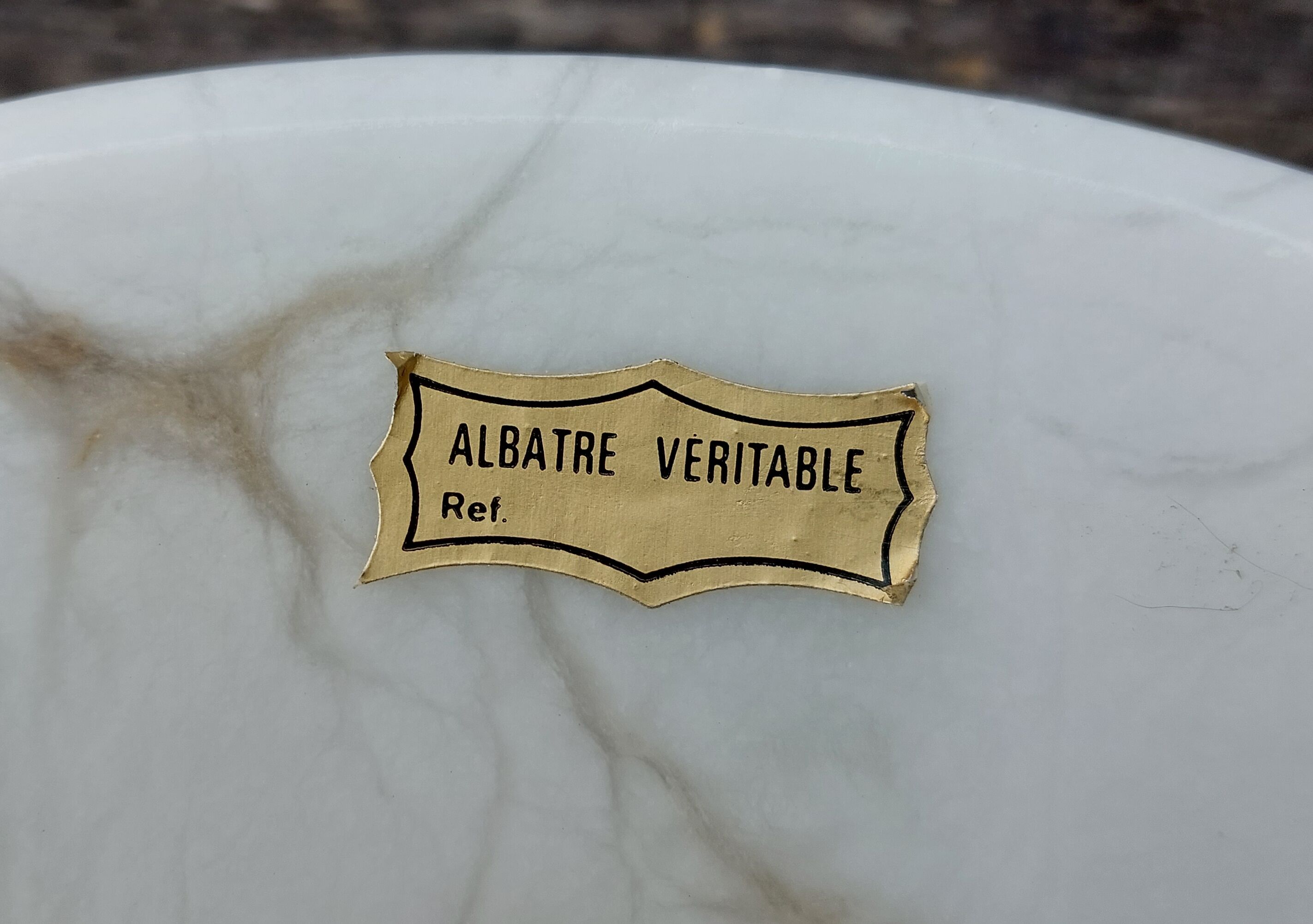 Compotier en albâtre