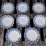 8 plates hollow ST Amand decor "Lily"