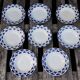 8 plates hollow ST Amand decor "Lily"