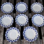 8 plates hollow ST Amand decor "Lily"