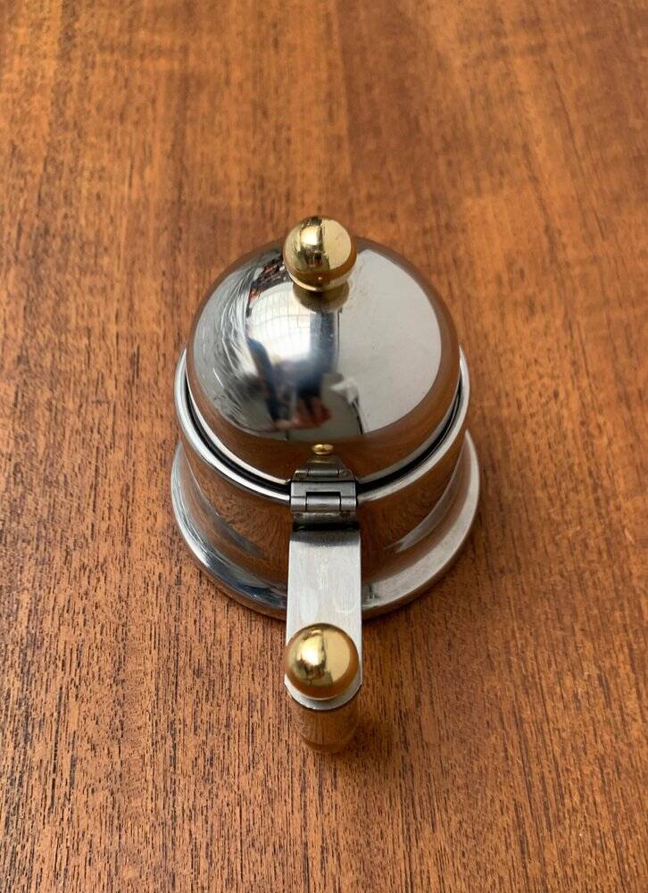 Sugar bowl from the Kontessa series, Italian postmodern design by Vev Vigano, 1980s.