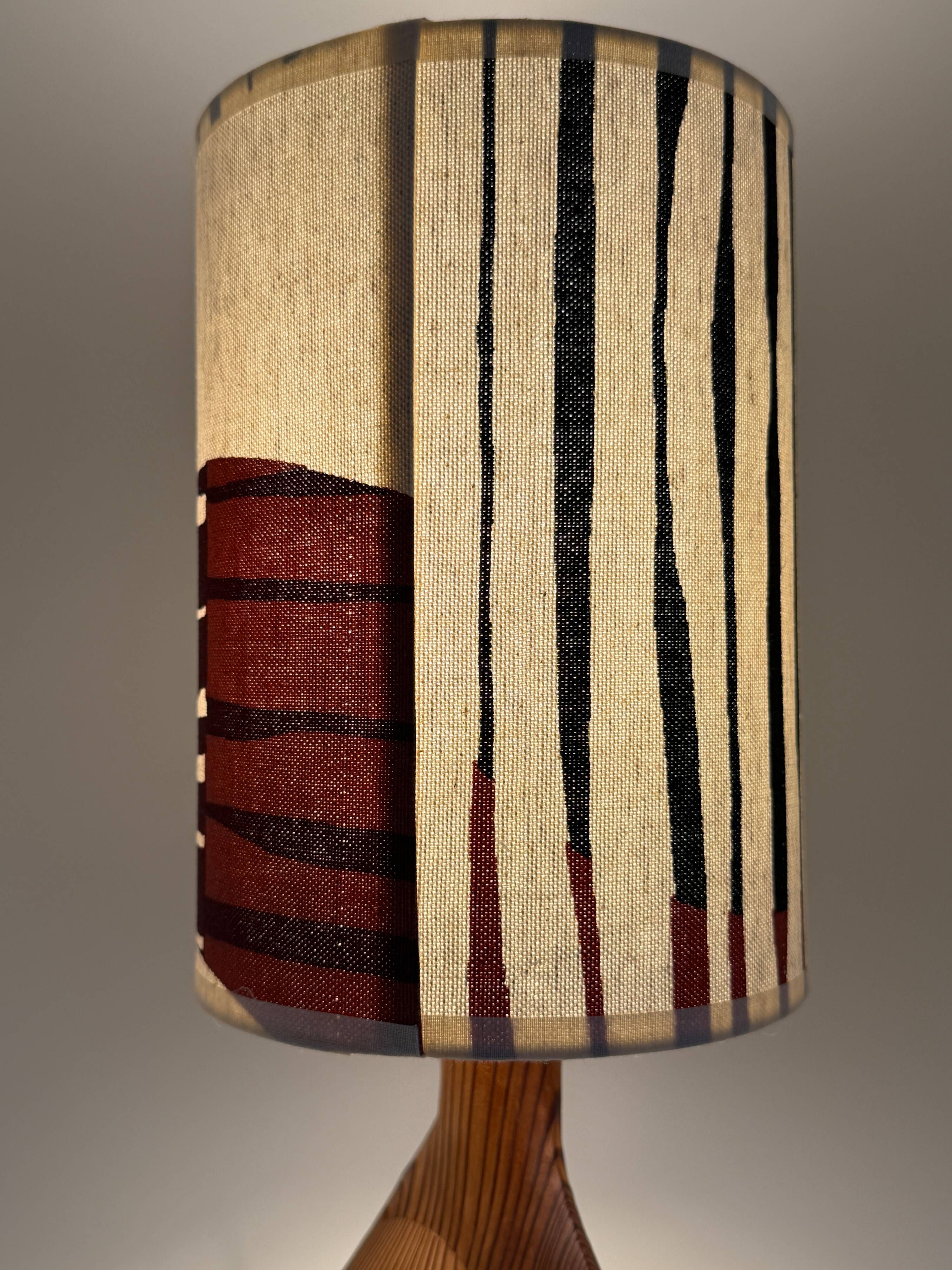 Scandinavian lamp • Custom lampshade • Mid Century