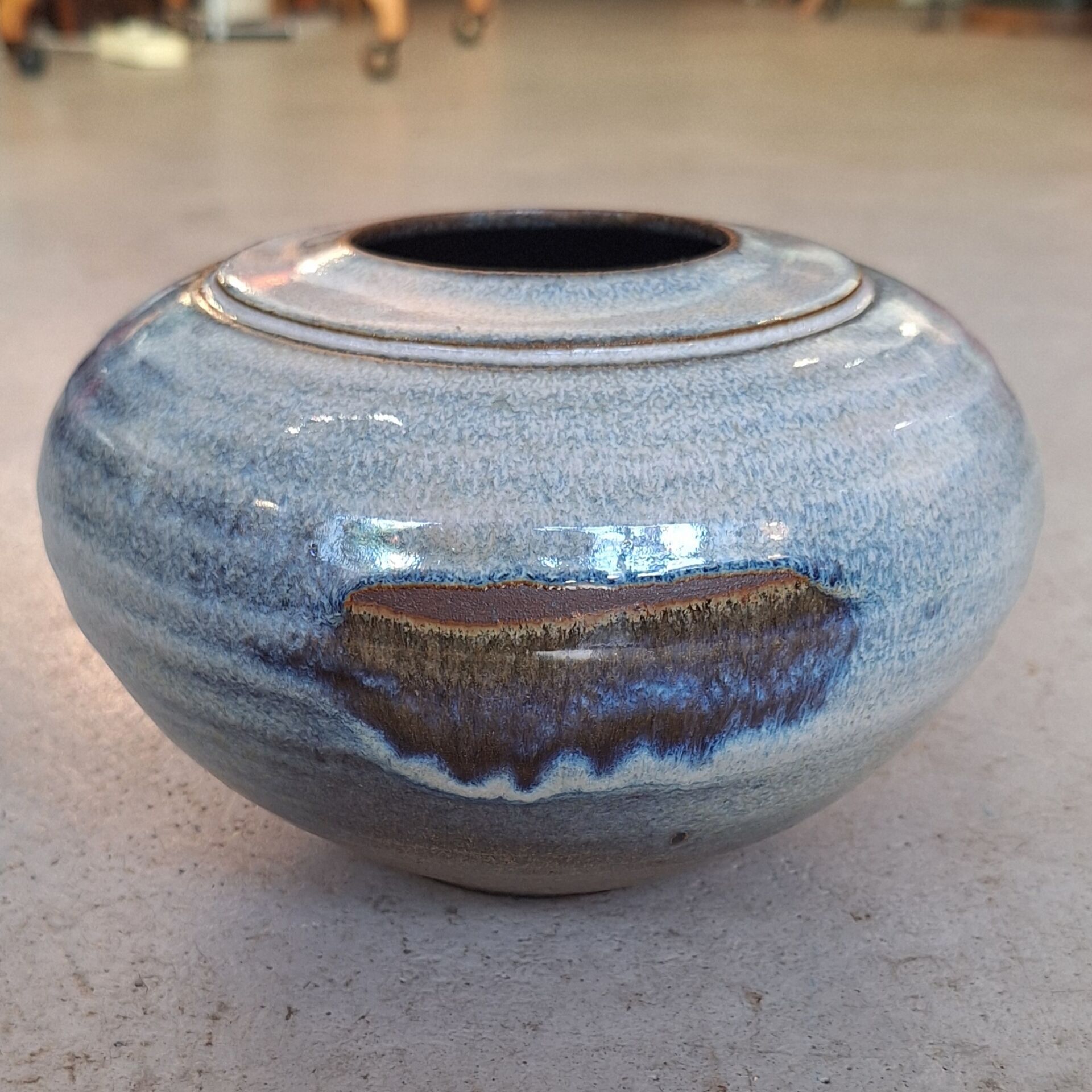 Glazed ceramic vase by Nadia and Alain Pinel