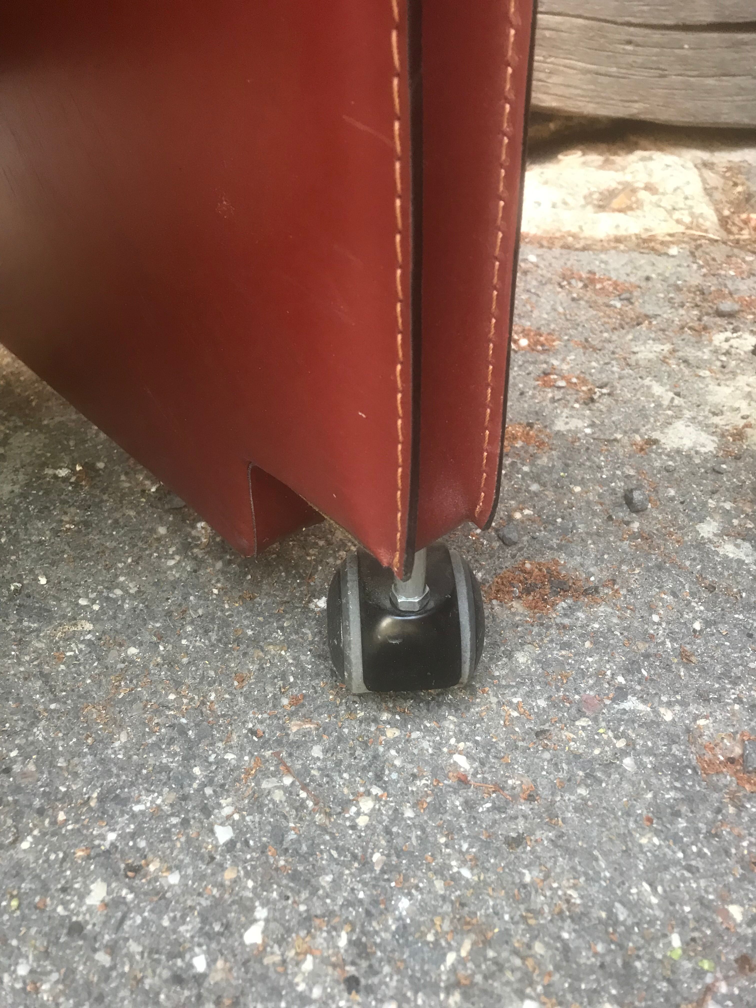 Pair of leather armchairs 1970