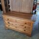 Louis Philippe 19th-century chest of drawers in solid walnut.
