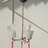 Vintage 3-burner chandelier from the 60s