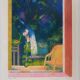 Paul COLLOMB: The garden at night, original signed lithograph.