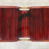 Folding table in mahogany in the style of the Vienna Secession.