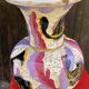 Monaco ceramic vase - Monte Carlo 1950s, fish decor - XXL dimensions