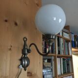 7 Dutch style wall lights with globes