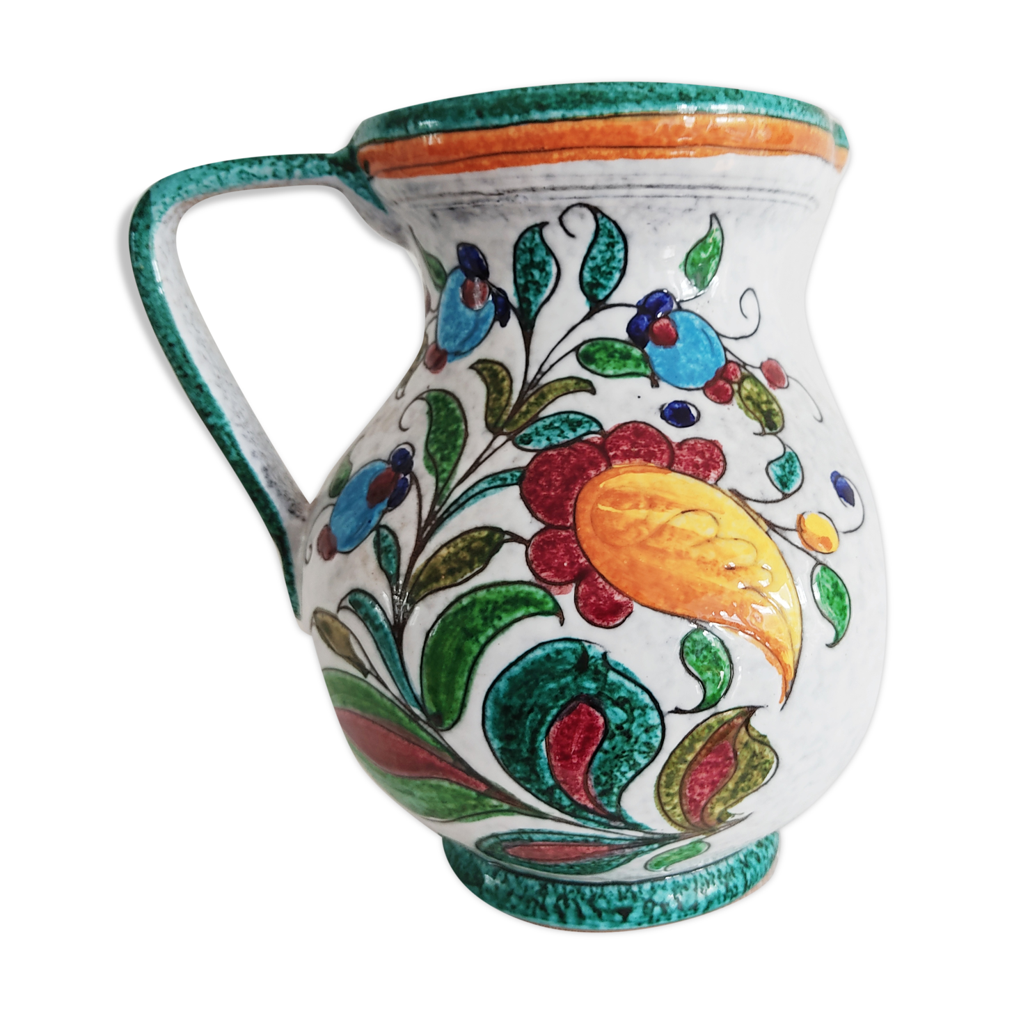 Italian jug in Longwy style