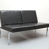 1960s 2-seater sofa in synthetic leather