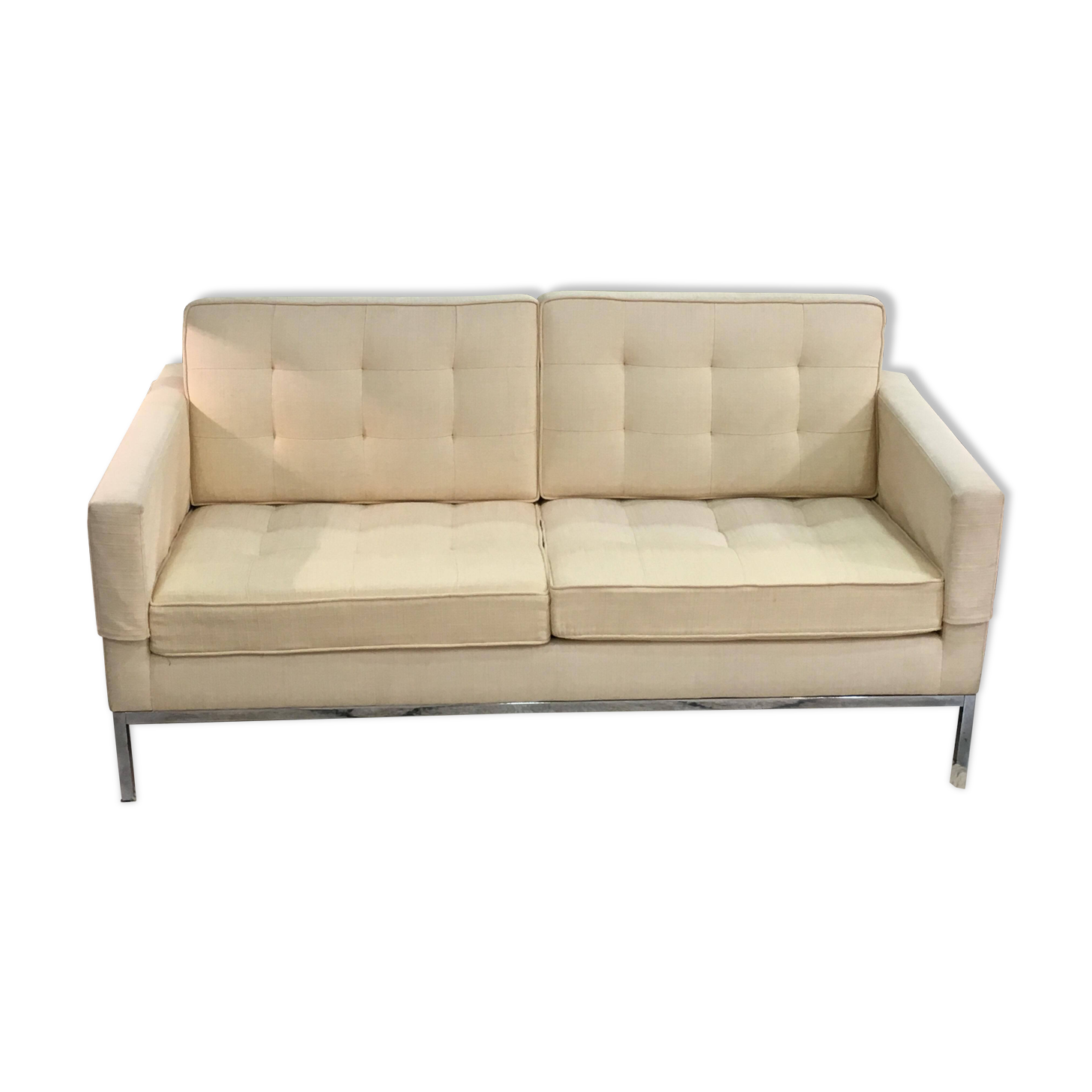 Vintage sofa two-seater Florence Knoll circa 1960