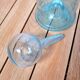 Biot carafe in blue blown glass