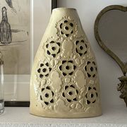 Handmade ceramic vase signed - vintage 20th century