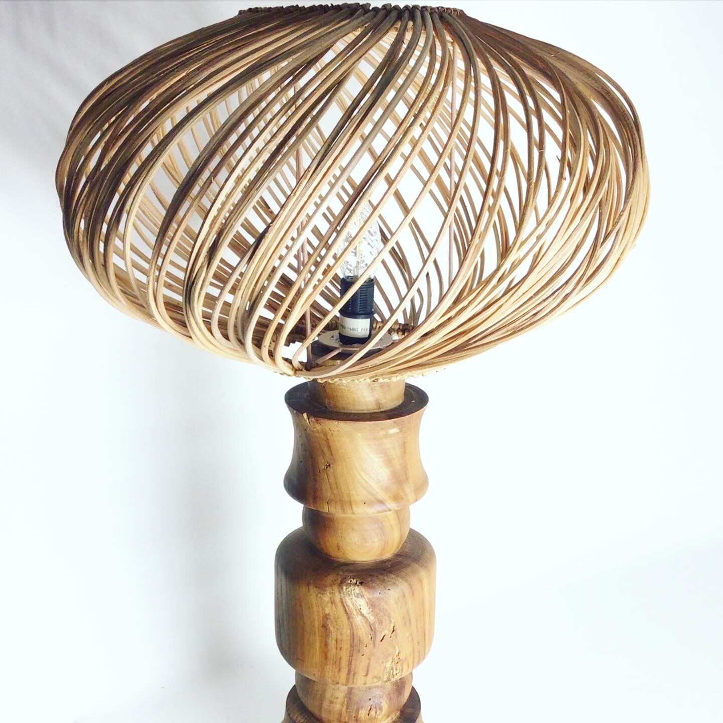 Massive elm lamp 1970