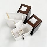 Pair of Space Age smoked wall sconces, 1970s