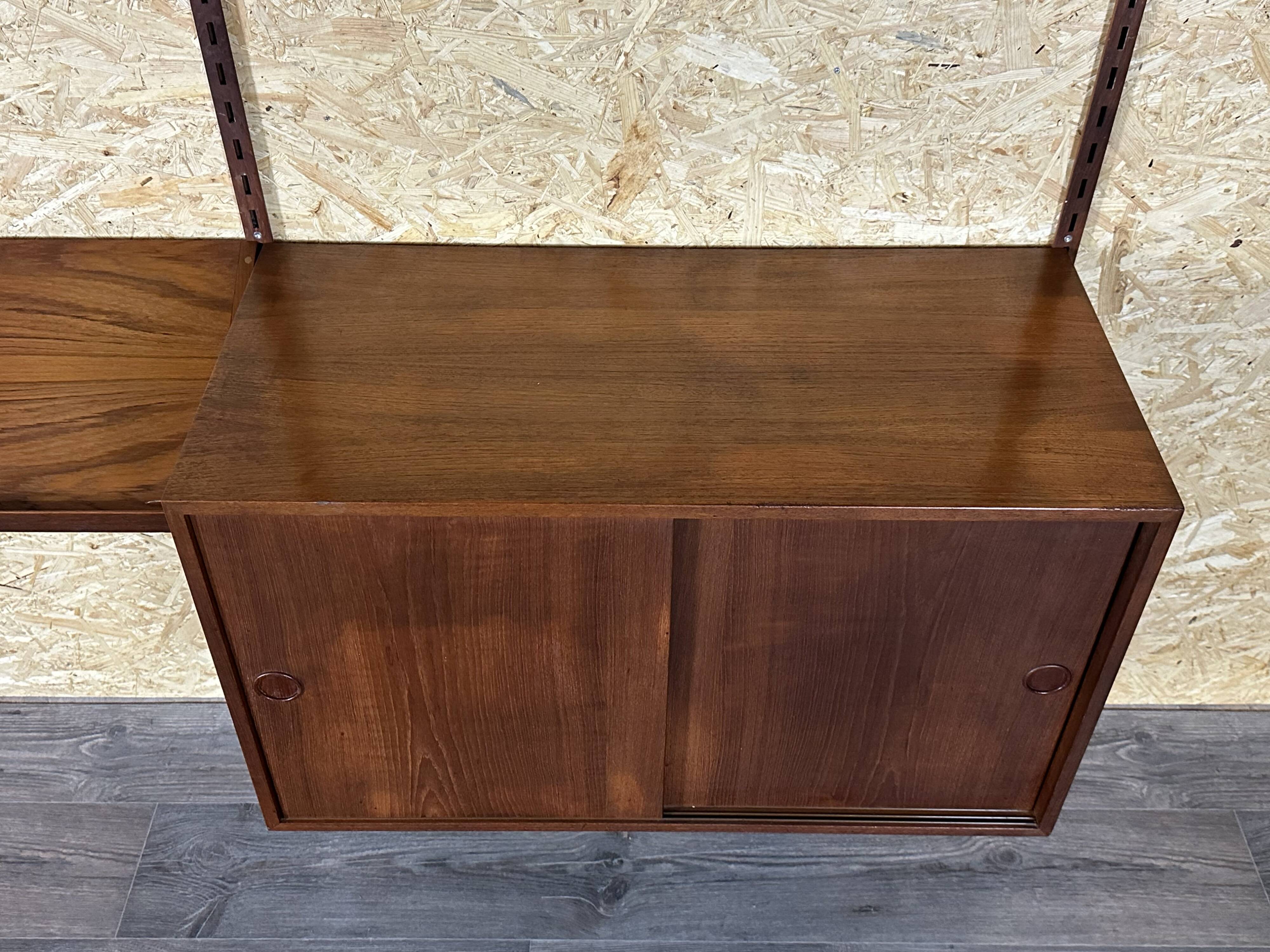 60s 70s teak wall shelf Wall Unit Kai Kristiansen for FM Møbler Denmark
