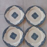 4 assiettes Vieux Rouen