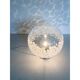 Lampe de table contemporaine en verre de murano blanc de murano dans le style des années 70