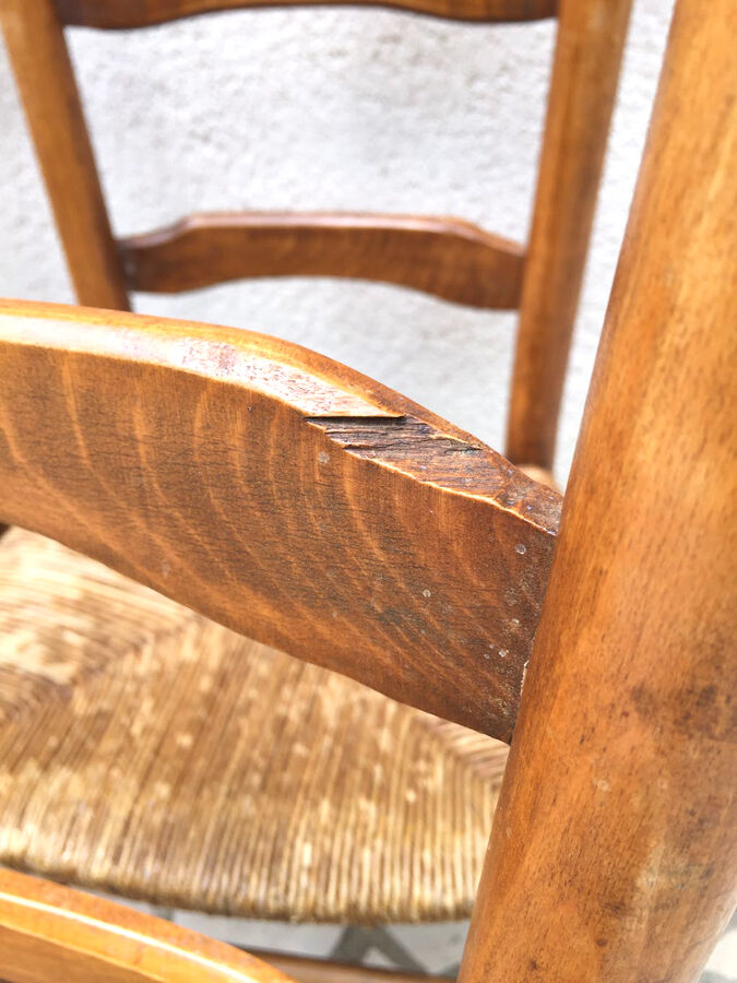 8 farm chairs, early twentieth