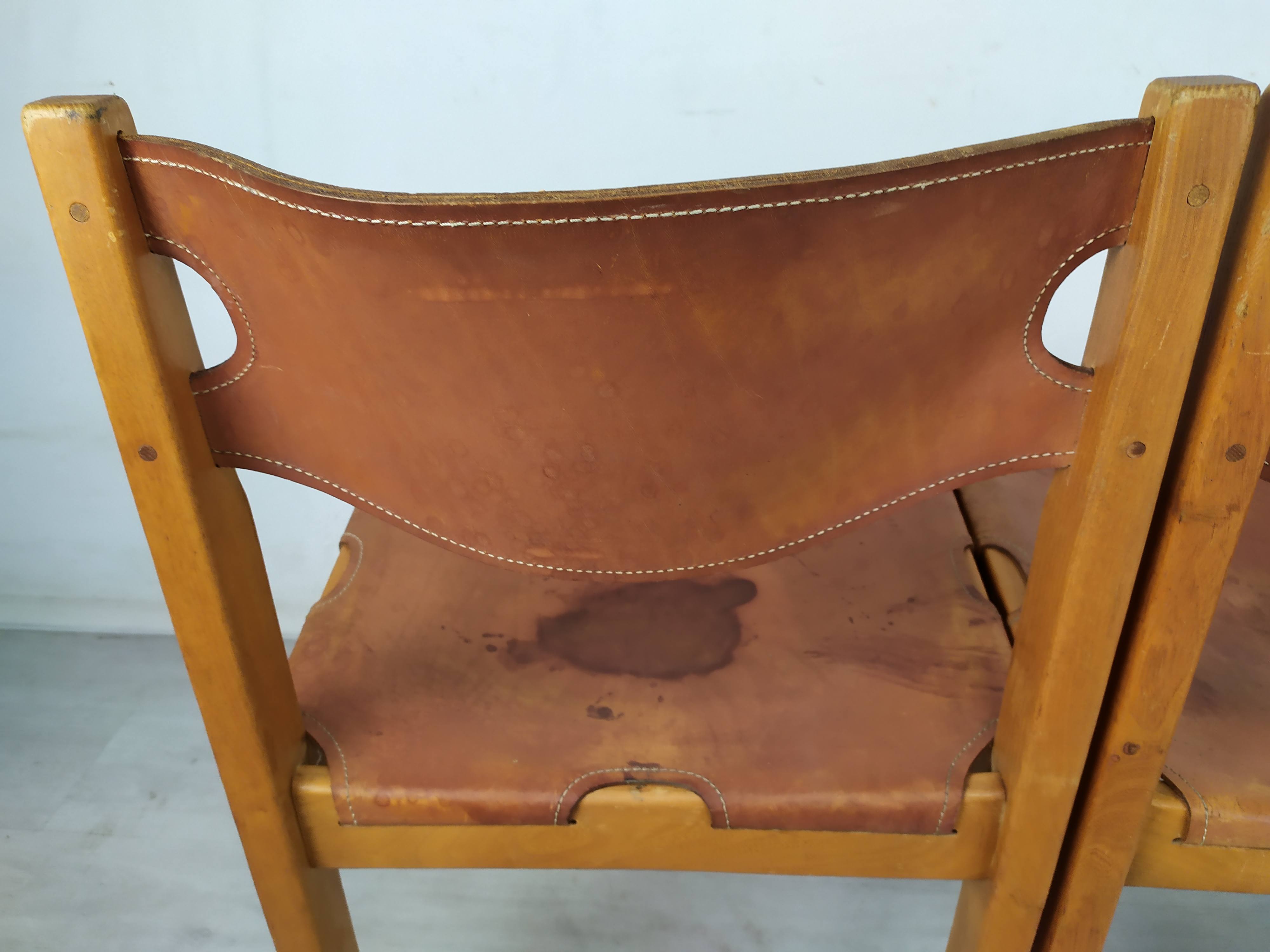 Regain homemade leather chairs