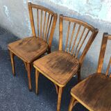 6 vintage baumann bistro chairs